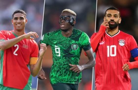 صلاح وأوسيمهن وحكيمي وماييلي نجوم تحت المجهر بأمم أفريقيا