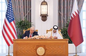 أمير قطر يبحث مع ترامب العلاقات الثنائية وإحلال السلام في المنطقة