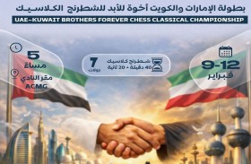 انطلاق بطولة الإمارات والكويت  إخوة للأبد للشطرنج اليوم