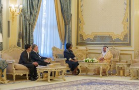 حاكم الشارقة يستقبل الرئيسة التنفيذية للمعهد الملكي البريطاني للعمارة