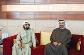 رئيس الدولة يلتقي محمد بن راشد