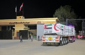 عبور 10 شاحنات مساعدات إماراتية إلى غزة