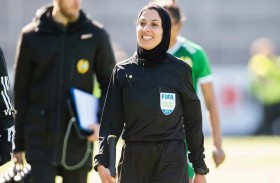 هبة سعدية أول حكمة فلسطينية  في بطولة العالم للسيدات بكرة القدم 