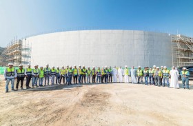 76.8 % نسبة الإنجاز بمشروع خزان المياه في حتا 