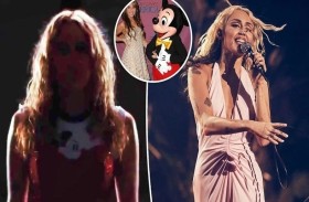 مايلي سايروس تروج لأغنيتها بقميص ميكي ماوس