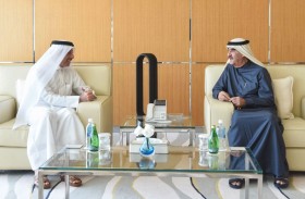 حاكم أم القيوين يستقبل السفير القطري لدى الدولة