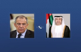عبدالله بن زايد ووزير الخارجية الروسي يبحثان هاتفيا علاقات التعاون والشراكة بين البلدين