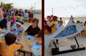 بلدية الحمرية تنظم حملة توعية تحت شعار «معا نحو بيئة مستدامة» في حديقة شاطئ الحمرية 