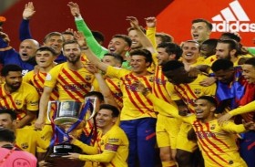 برشلونة «91» .. أرقام قياسية في  «كأس الملك» و«تاريخية» لميسي وجريزمان