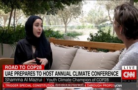 شما المزروعي خلال فعالية الطريق إلى COP28: دور محوري للشباب في العمل المناخي العالمي