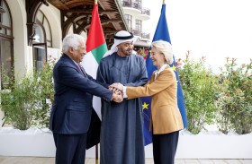 رئيس الدولة يلتقي رئيس المجلس الأوروبي ورئيسة المفوضية