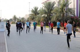 نادي الذيد ينظم يوميا برنامجا تدريبا للرياضة قبل الإفطار بمعدل ثلاثين حصة تدريبية 