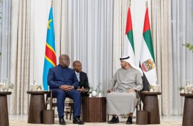 رئيس الدولة يبحث مع رئيس الكونغو الديمقراطية العلاقات الثنائية