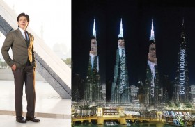 برج خليفة يضيء بصورة  ملك بوليوود للترويج  للرعاية الصحية