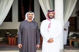 رئيس الدولة وولي عهد السعودية يؤكدان أهمية تحقيق السلام الشامل والعادل على أساس «حل الدولتين»