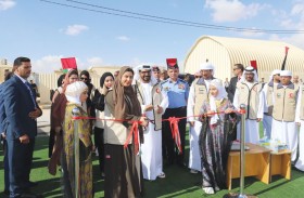 الهلال الأحمر يفتتح المنطقة الخضراء في المخيم الإماراتي الأردني بمريجيب الفهود