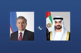 رئيس الدولة يتلقى اتصالا هاتفيا من الرئيس الأوزبكي أكد خلاله التضامن مع الإمارات إثر الاعتداءات الإيرانية على أراضيها