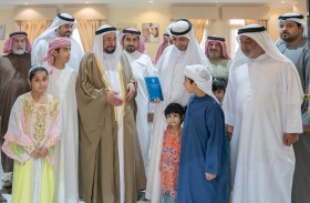 سلطان القاسمي يزور والي منطقة وادي الحلو 