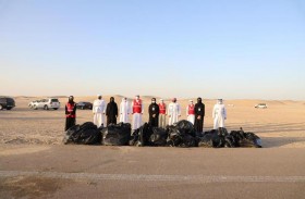(تدوير) وبلدية مدينة أبوظبي والشرطة ينظمون حملة توعوية تحت شعار (نظفوا البر)