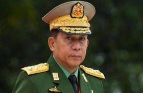  رئيس المجلس العسكري في ميانمار يؤكد سلامة  سو تشي  