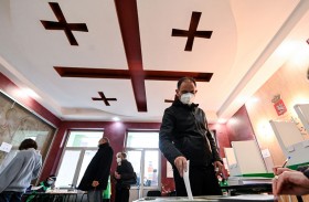 الحزب الحاكم في جورجيا يفوز في الانتخابات 