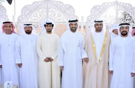 سلطان بن أحمد القاسمي يشهد أفراح الفلاسي والرزي 