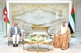 صقر غباش يبحث تعزيز العلاقات الثنائية مع رئيس الجمعية الوطنية لجمهورية نيبال 