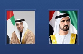 محمد بن راشد ومنصور بن زايد  يعزون رئيس وزراء مصر في وفاة والده