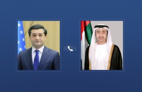 عبدالله بن زايد ووزير خارجية أوزبكستان يبحثان هاتفيا العلاقات الثنائية والمستجدات الإقليمية