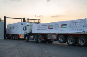 دخول 3 قوافل مساعدات إماراتية إلى قطاع غزة تحمل 458 طنا من المساعدات الإنسانية