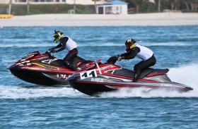سباق دبي الدولي للدراجات المائية في شاطئ الشروق اليوم
