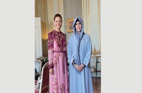 ولية عهد السويد تستقبل لطيفة بنت محمد وتبحثان تعزيز العلاقات الثنائية