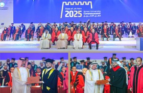 حميد بن راشد يشهد حفل تخريج الفوج الأول لعام 2025 من طلبة جامعة عجمان