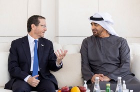 رئيس الدولة يستقبل رئيس إسرائيل ويؤكدان ضرورة تعزيز فرص التعاون في مجال الفضاء
