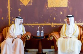 سعود بن صقر يستقبل القنصل العام لدولة الكويت