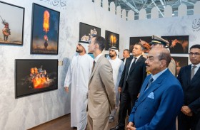 ولي عهد المملكة المغربية يفتتح معرض جائزة سمو الشيخ منصور بن زايد آل نهيان لتصوير الخيل العربي