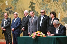 الفصائل الفلسطينية توقع اتفاقية مصالحة برعاية الصين
