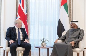 محمد بن زايد ورئيس وزراء بريطانيا يبحثان الشراكة من أجل المستقبل بين البلدين والتطورات الإقليمية والدولية