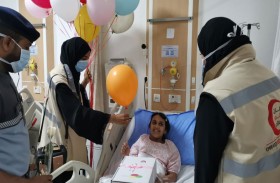 شرطة أبوظبي تشارك بمبادرة إسعاد المرضى