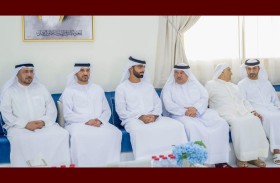 حميد بن عمار النعيمي يقدم واجب العزاء في وفاة شماء عبدالله سعيد البدواوي