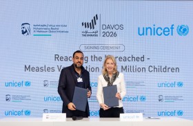 «مبادرات محمد بن راشد آل مكتوم العالمية» تدعم «اليونيسف» لتطعيم مليون طفل ضد الحصبة