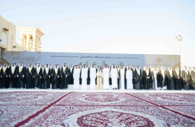 عمار النعيمي يحضر العرس الجماعي الخامس لـ56 عريساً في عجمان