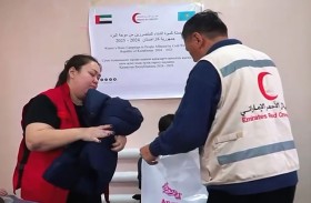 الهلال الأحمر الإماراتي يوزع كسوة الشتاء  على 7500 مستفيد في كازاخستان