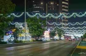 بلدية مدينة أبوظبي تزيّن جزيرة أبوظبي وضواحيها بآلاف التشكيلات المضيئة احتفاءً بعيد الفطر المبارك