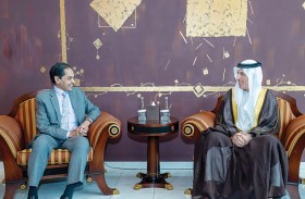 سعود بن صقر يستقبل سفير جمهورية الهند وقنصلها العام