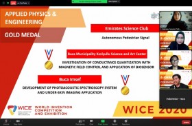 نادي الإمارات العلمي الأول عالميا في المسابقة الافتراضية للاختراعات العالمية 
