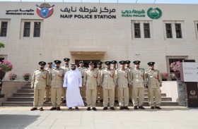 عبدالله المري يتفقد مركز شرطة نايف