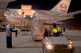 الإمارات ترسل طائرة تحمل 14 طناً من المساعدات للمتضررين من الشتاء في أوكرانيا