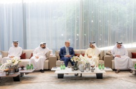 راشد بن حميد و رئيس الاتحاد العراقي لكرة القدم يبحثان استعدادات البصرة لاستضافة «خليجي 25 »