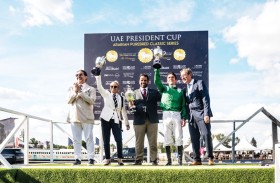 الجواد «آر بي كينج ميكر» بطل كأس رئيس الدولة للخيول العربية في بلجيكا